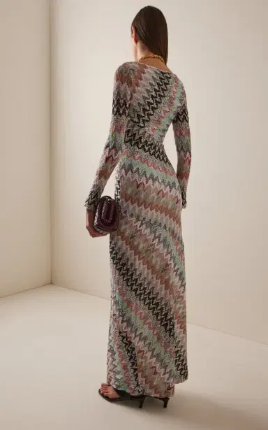 Missoni Metallic Knit Maxi Dress | Thumbnail 4 Missoni Metallic Knit Maxi Dress | Thumbnail 4