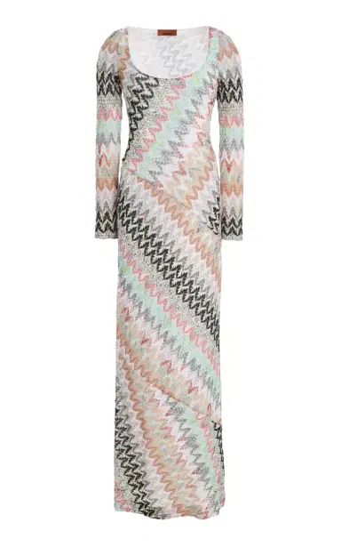 Missoni Metallic Knit Maxi Dress | Thumbnail 1 Missoni Metallic Knit Maxi Dress | Thumbnail 1