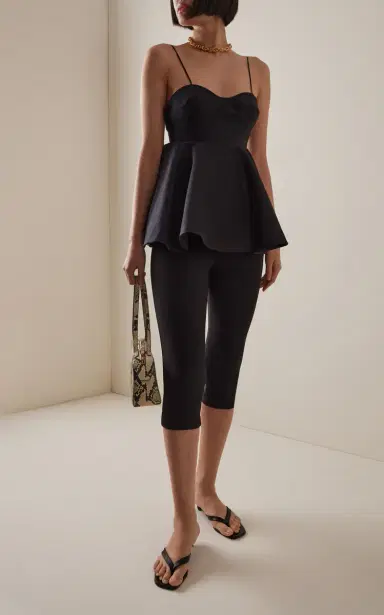 Róhe Wool-Silk Bustier Peplum Top | Thumbnail 2 Róhe Wool-Silk Bustier Peplum Top | Thumbnail 2