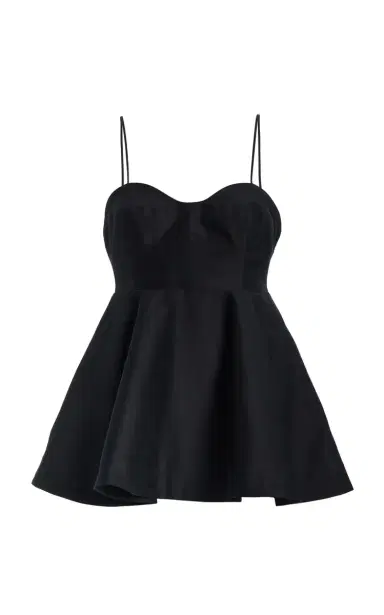 Róhe Wool-Silk Bustier Peplum Top | Thumbnail 1 Róhe Wool-Silk Bustier Peplum Top | Thumbnail 1
