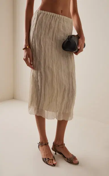 Róhe Textured Cotton-Blend Maxi Skirt | Thumbnail 3 Róhe Textured Cotton-Blend Maxi Skirt | Thumbnail 3