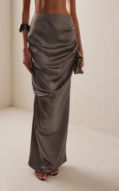 Paris Georgia Remmy Satin Maxi Skirt | Thumbnail 3 Paris Georgia Remmy Satin Maxi Skirt | Thumbnail 3