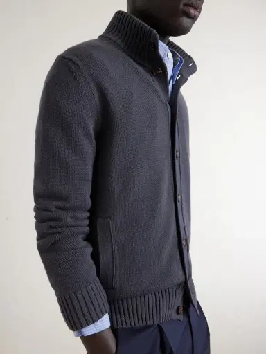 Slowear Cotton Cardigan - Men | Thumbnail 4 Slowear Cotton Cardigan - Men | Thumbnail 4