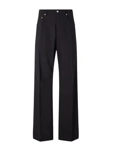 Rick Owens Geth Straight-Leg Virgin Wool Trousers - Men | Thumbnail 1 Rick Owens Geth Straight-Leg Virgin Wool Trousers - Men | Thumbnail 1