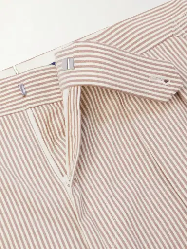 Polo Ralph Lauren Straight-Leg Pleated Striped Cotton-Seersucker Suit Trousers - Men | Thumbnail 6 Polo Ralph Lauren Straight-Leg Pleated Striped Cotton-Seersucker Suit Trousers - Men | Thumbnail 6