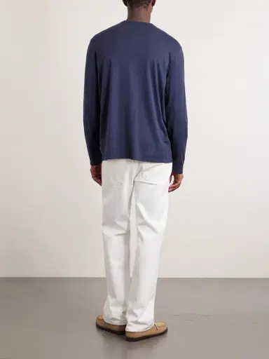 Hartford Garment-Dyed Lyocell and Cotton-Blend Jersey Henley Shirt - Men | Thumbnail 4 Hartford Garment-Dyed Lyocell and Cotton-Blend Jersey Henley Shirt - Men | Thumbnail 4
