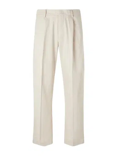 NN07 Kay 1420 Wide-Leg Pleated Organic Cotton-Blend Twill Trousers - Men | Thumbnail 1 NN07 Kay 1420 Wide-Leg Pleated Organic Cotton-Blend Twill Trousers - Men | Thumbnail 1