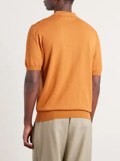 Hartford Pointelle-Knit Cotton Polo Shirt - Men | Thumbnail 4 Hartford Pointelle-Knit Cotton Polo Shirt - Men | Thumbnail 4