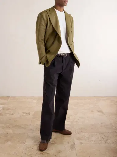 PIACENZA 1733 Silk and Linen-Blend T-Shirt - Men | Thumbnail 2 PIACENZA 1733 Silk and Linen-Blend T-Shirt - Men | Thumbnail 2