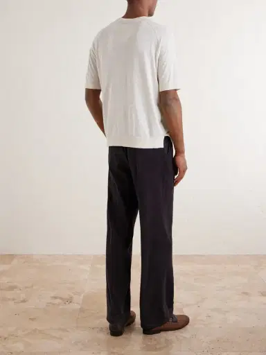 PIACENZA 1733 Silk and Linen-Blend T-Shirt - Men | Thumbnail 4 PIACENZA 1733 Silk and Linen-Blend T-Shirt - Men | Thumbnail 4