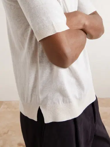 PIACENZA 1733 Silk and Linen-Blend T-Shirt - Men | Thumbnail 6 PIACENZA 1733 Silk and Linen-Blend T-Shirt - Men | Thumbnail 6