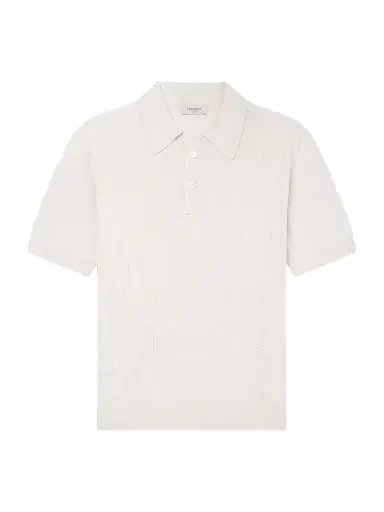 PIACENZA 1733 Silk and Linen-Blend Polo Shirt - Men | Thumbnail 1 PIACENZA 1733 Silk and Linen-Blend Polo Shirt - Men | Thumbnail 1