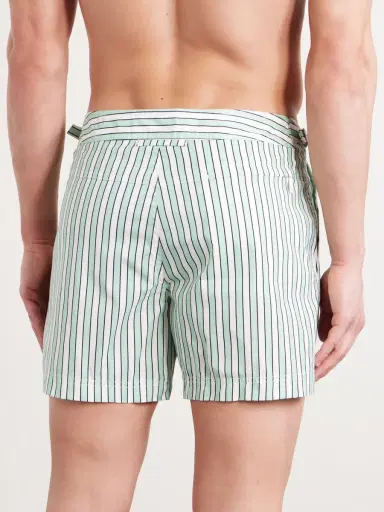 Tom Ford Straight-Leg Short-Length Striped Swim Shorts - Men | Thumbnail 3 Tom Ford Straight-Leg Short-Length Striped Swim Shorts - Men | Thumbnail 3