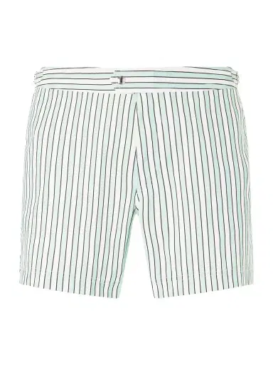 Tom Ford Straight-Leg Short-Length Striped Swim Shorts - Men | Thumbnail 1 Tom Ford Straight-Leg Short-Length Striped Swim Shorts - Men | Thumbnail 1