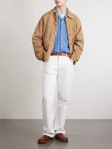 Visvim Carrow Convertible-Collar Wool and Linen-Blend Shirt - Men | Thumbnail 2 Visvim Carrow Convertible-Collar Wool and Linen-Blend Shirt - Men | Thumbnail 2