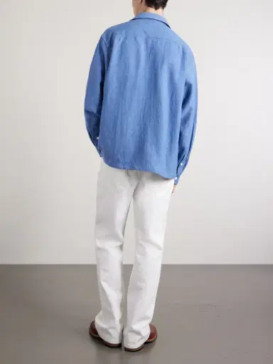 Visvim Carrow Convertible-Collar Wool and Linen-Blend Shirt - Men | Thumbnail 4 Visvim Carrow Convertible-Collar Wool and Linen-Blend Shirt - Men | Thumbnail 4