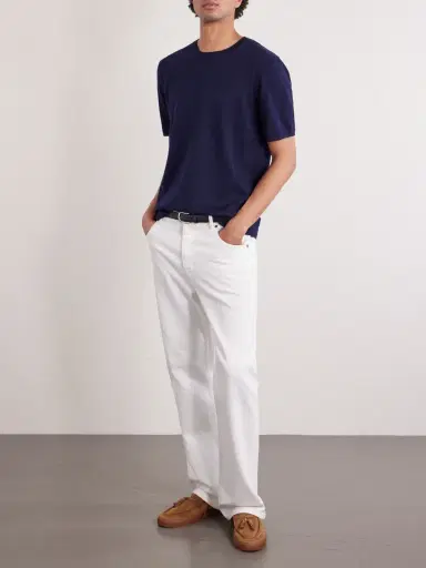 MR P. Organic Cotton and Cashmere-Blend T-Shirt - Men | Thumbnail 2 MR P. Organic Cotton and Cashmere-Blend T-Shirt - Men | Thumbnail 2