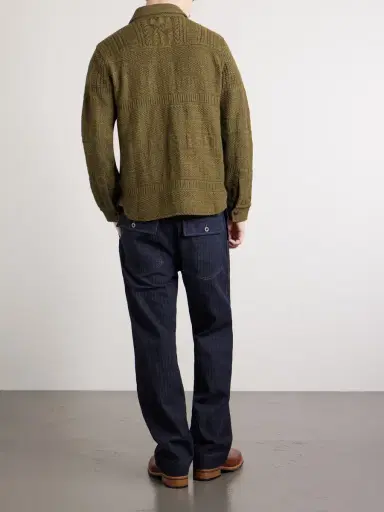 RRL Jacquard-Knit Cotton and Wool-Blend Cardigan - Men | Thumbnail 4 RRL Jacquard-Knit Cotton and Wool-Blend Cardigan - Men | Thumbnail 4