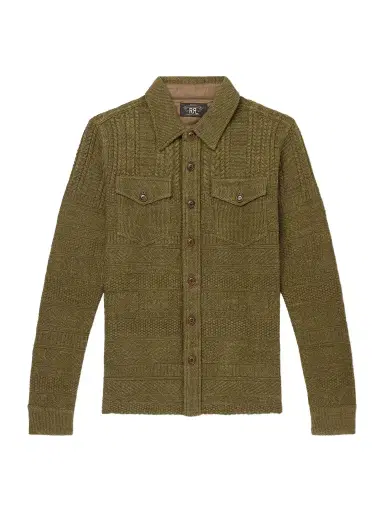 RRL Jacquard-Knit Cotton and Wool-Blend Cardigan - Men | Thumbnail 1 RRL Jacquard-Knit Cotton and Wool-Blend Cardigan - Men | Thumbnail 1