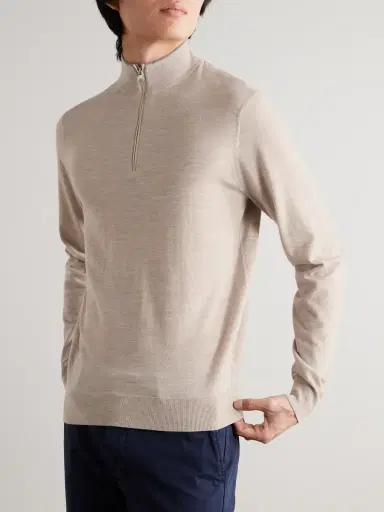 Peter Millar Excursionist Flex Merino Wool-Blend Half-Zip Sweater - Men | Thumbnail 3 Peter Millar Excursionist Flex Merino Wool-Blend Half-Zip Sweater - Men | Thumbnail 3