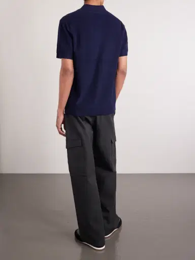 MR P. Organic Cotton and Cashmere-Blend Polo Shirt - Men | Thumbnail 4 MR P. Organic Cotton and Cashmere-Blend Polo Shirt - Men | Thumbnail 4