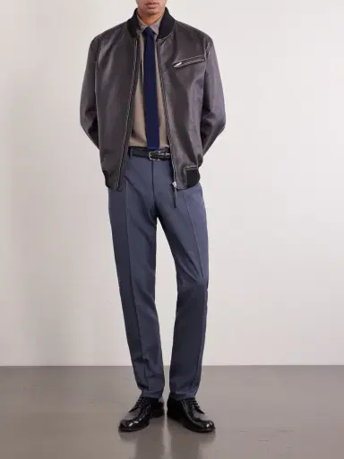 Canali Straight-Leg Super 130s Wool Suit Trousers - Men | Thumbnail 2 Canali Straight-Leg Super 130s Wool Suit Trousers - Men | Thumbnail 2