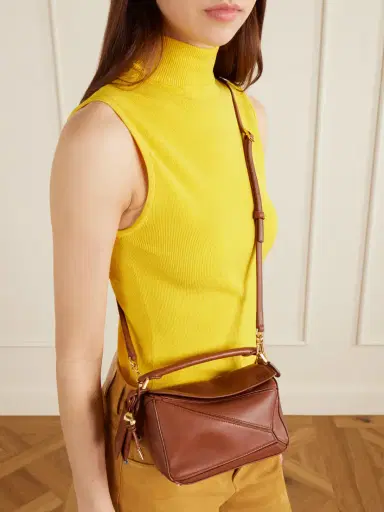 Loewe Featherlight Puzzle Mini Textured-leather Shoulder Bag | Thumbnail 3 Loewe Featherlight Puzzle Mini Textured-leather Shoulder Bag | Thumbnail 3