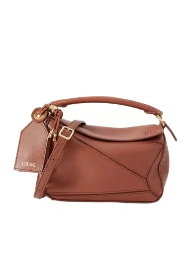 Loewe Featherlight Puzzle Mini Textured-leather Shoulder Bag | Thumbnail 1 Loewe Featherlight Puzzle Mini Textured-leather Shoulder Bag | Thumbnail 1