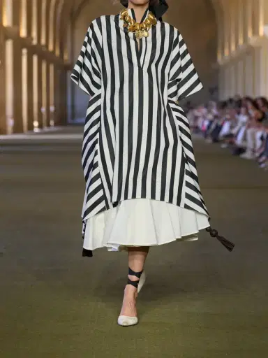 Jacquemus Moisson Oversized Striped Cotton And Silk-blend Midi Dress | Thumbnail 5 Jacquemus Moisson Oversized Striped Cotton And Silk-blend Midi Dress | Thumbnail 5