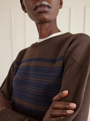 Loro Piana Winterdale Striped Wool And Cashmere-blend Sweater | Thumbnail 5 Loro Piana Winterdale Striped Wool And Cashmere-blend Sweater | Thumbnail 5