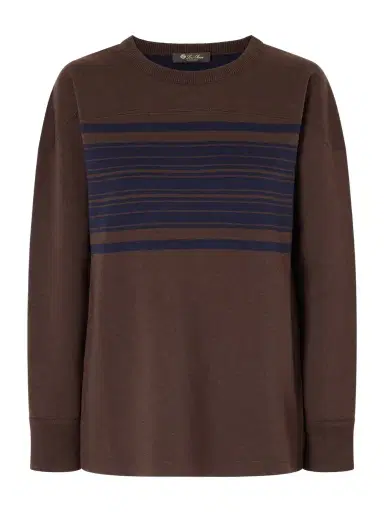Loro Piana Winterdale Striped Wool And Cashmere-blend Sweater | Thumbnail 1 Loro Piana Winterdale Striped Wool And Cashmere-blend Sweater | Thumbnail 1