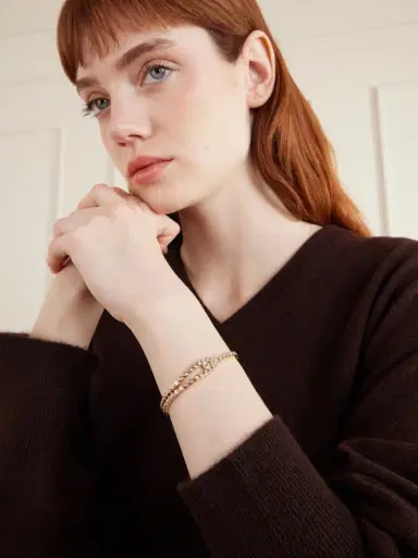 Uniform Object Tension 18-karat Gold Diamond Tennis Bracelet | Thumbnail 2 Uniform Object Tension 18-karat Gold Diamond Tennis Bracelet | Thumbnail 2