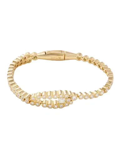 Uniform Object Tension 18-karat Gold Diamond Tennis Bracelet | Thumbnail 1 Uniform Object Tension 18-karat Gold Diamond Tennis Bracelet | Thumbnail 1