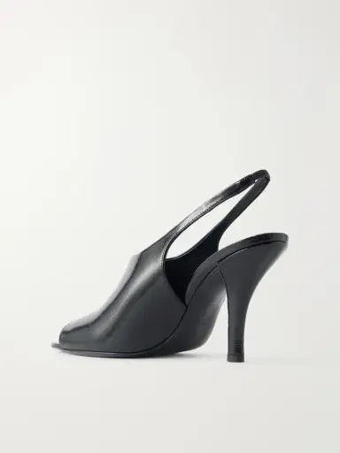TOTEME Glossed-leather Slingback Sandals | Thumbnail 3 TOTEME Glossed-leather Slingback Sandals | Thumbnail 3