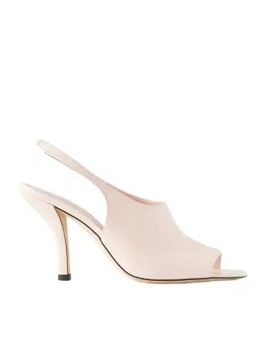 TOTEME Glossed-leather Slingback Sandals | Thumbnail 1 TOTEME Glossed-leather Slingback Sandals | Thumbnail 1