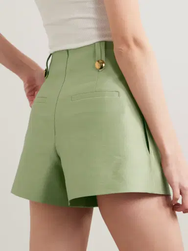 Zimmermann Luna Wool And Silk-blend Shorts | Thumbnail 4 Zimmermann Luna Wool And Silk-blend Shorts | Thumbnail 4