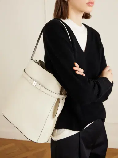 TOTEME Belted Textured-leather Tote | Thumbnail 2 TOTEME Belted Textured-leather Tote | Thumbnail 2