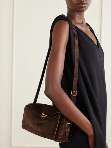 Balenciaga Le 7 Suede Shoulder Bag | Thumbnail 3 Balenciaga Le 7 Suede Shoulder Bag | Thumbnail 3
