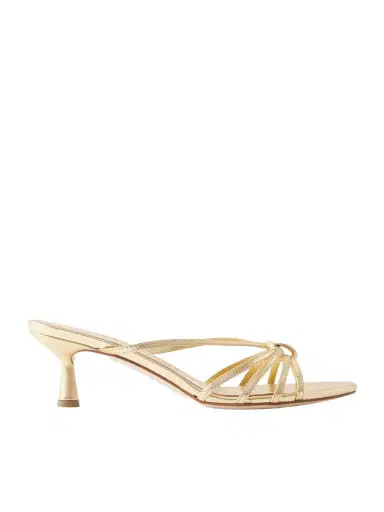 aeyde Abby Metallic Leather Mules | Thumbnail 1 aeyde Abby Metallic Leather Mules | Thumbnail 1