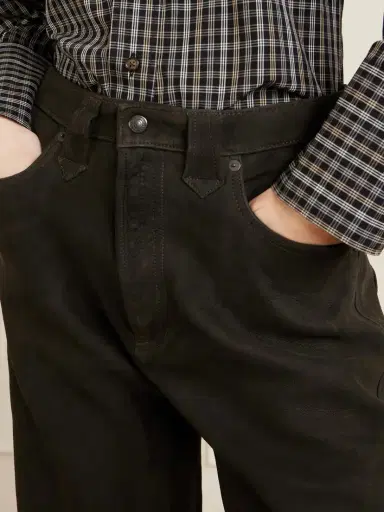 RRL Kacie Tie-detailed Suede Wide-leg Pants | Thumbnail 5 RRL Kacie Tie-detailed Suede Wide-leg Pants | Thumbnail 5