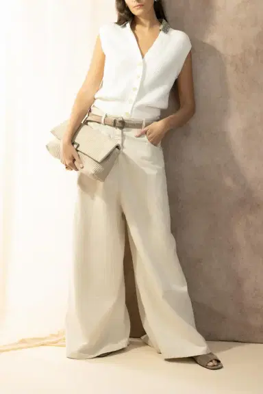 Brunello Cucinelli Embellished Collar Vest | Thumbnail 2 Brunello Cucinelli Embellished Collar Vest | Thumbnail 2