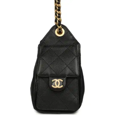 Chanel Chanel Mini 25 Hobo Bag Black Caviar Antique Gold Hardware | Thumbnail 3 Chanel Chanel Mini 25 Hobo Bag Black Caviar Antique Gold Hardware | Thumbnail 3