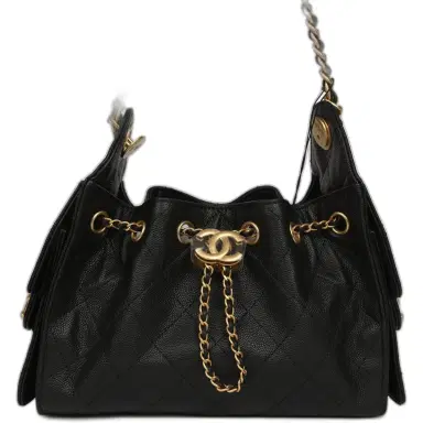 Chanel Chanel Mini 25 Hobo Bag Black Caviar Antique Gold Hardware | Thumbnail 1 Chanel Chanel Mini 25 Hobo Bag Black Caviar Antique Gold Hardware | Thumbnail 1