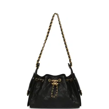 Chanel Chanel Mini 25 Hobo Bag Black Caviar Antique Gold Hardware | Thumbnail 6 Chanel Chanel Mini 25 Hobo Bag Black Caviar Antique Gold Hardware | Thumbnail 6