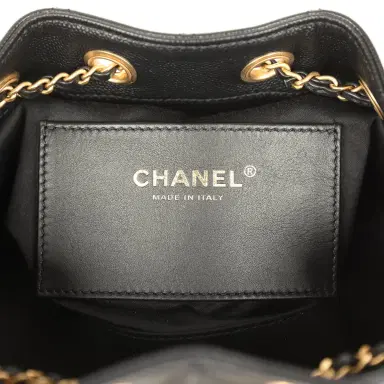 Chanel Chanel Mini 25 Hobo Bag Black Caviar Antique Gold Hardware | Thumbnail 9 Chanel Chanel Mini 25 Hobo Bag Black Caviar Antique Gold Hardware | Thumbnail 9