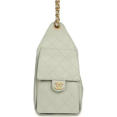 Chanel Chanel Small 25 Hobo Bag Light Green Caviar Antique Gold Hardware | Thumbnail 3 Chanel Chanel Small 25 Hobo Bag Light Green Caviar Antique Gold Hardware | Thumbnail 3