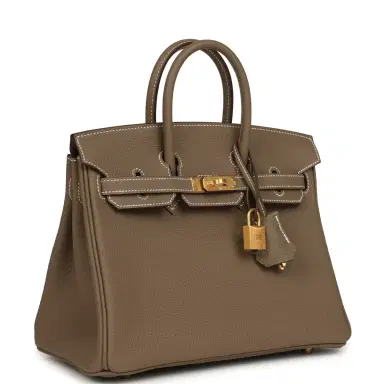 HERMÈS Hermes Birkin 25 Etoupe Togo Brushed Gold Hardware | Thumbnail 2 HERMÈS Hermes Birkin 25 Etoupe Togo Brushed Gold Hardware | Thumbnail 2