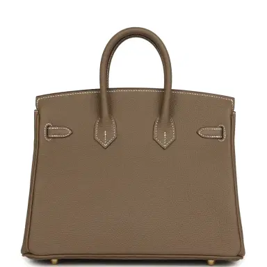 HERMÈS Hermes Birkin 25 Etoupe Togo Brushed Gold Hardware | Thumbnail 4 HERMÈS Hermes Birkin 25 Etoupe Togo Brushed Gold Hardware | Thumbnail 4