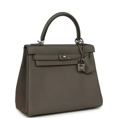 HERMÈS Hermes Kelly Retourne 28 Etain Togo Palladium Hardware | Thumbnail 2 HERMÈS Hermes Kelly Retourne 28 Etain Togo Palladium Hardware | Thumbnail 2