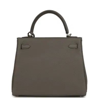 HERMÈS Hermes Kelly Retourne 28 Etain Togo Palladium Hardware | Thumbnail 4 HERMÈS Hermes Kelly Retourne 28 Etain Togo Palladium Hardware | Thumbnail 4